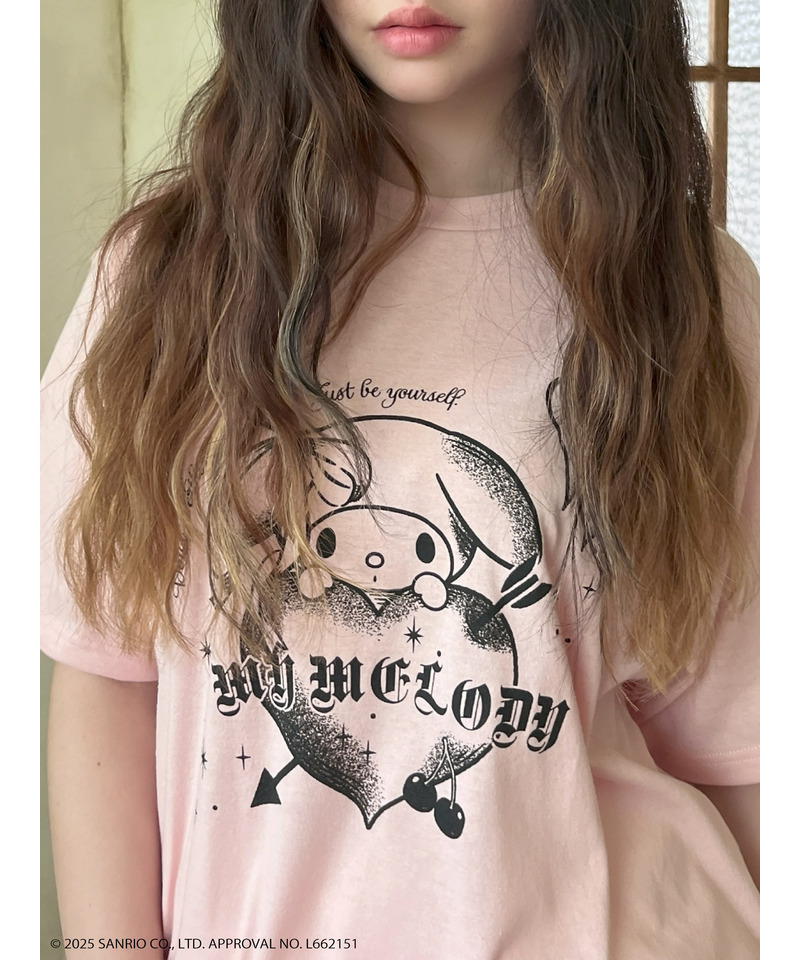【MY MELODY】GRAPHICAL TEE  詳細画像 ピンク 4