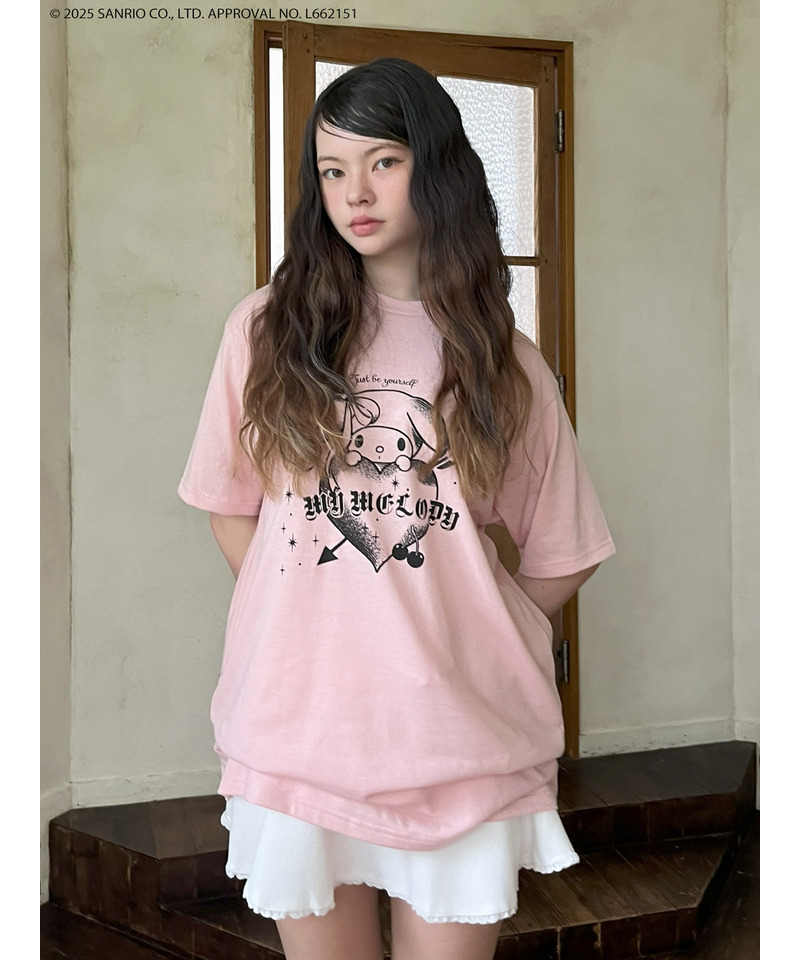 【MY MELODY】GRAPHICAL TEE  詳細画像 ピンク 9