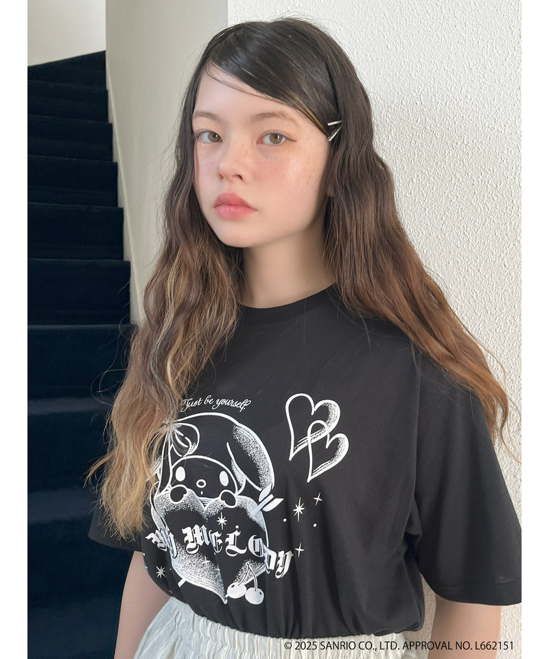 【MY MELODY】GRAPHICAL TEE  詳細画像 ブラック 15