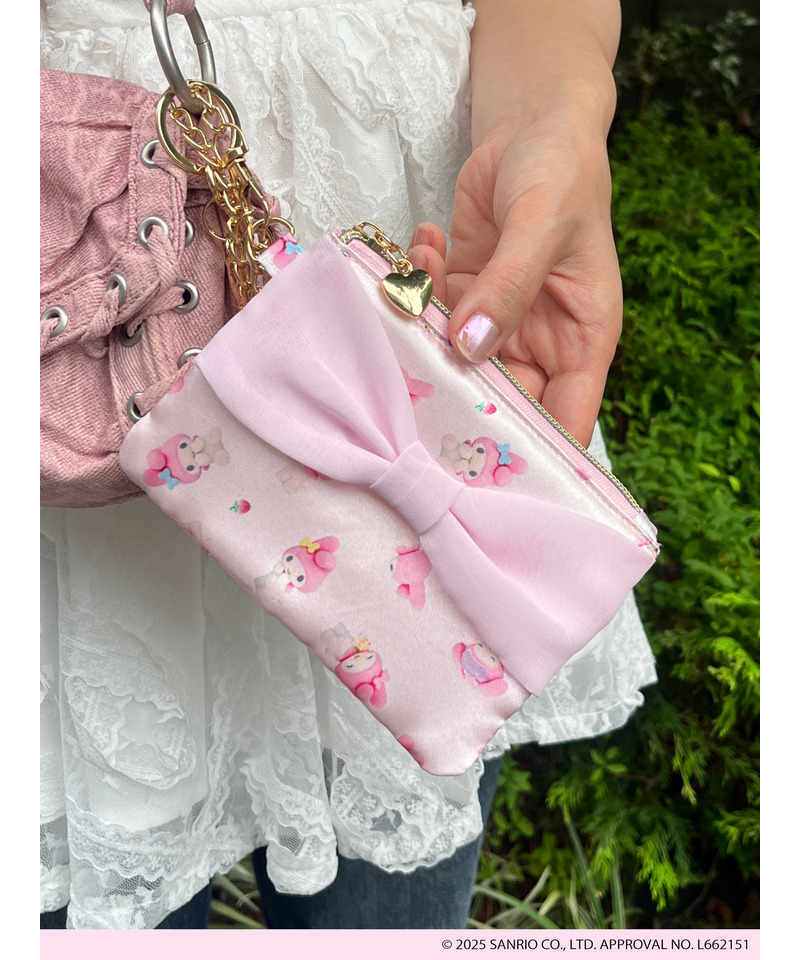 【MY MELODY】 RIBBON  POUCH 詳細画像 ピンク 3