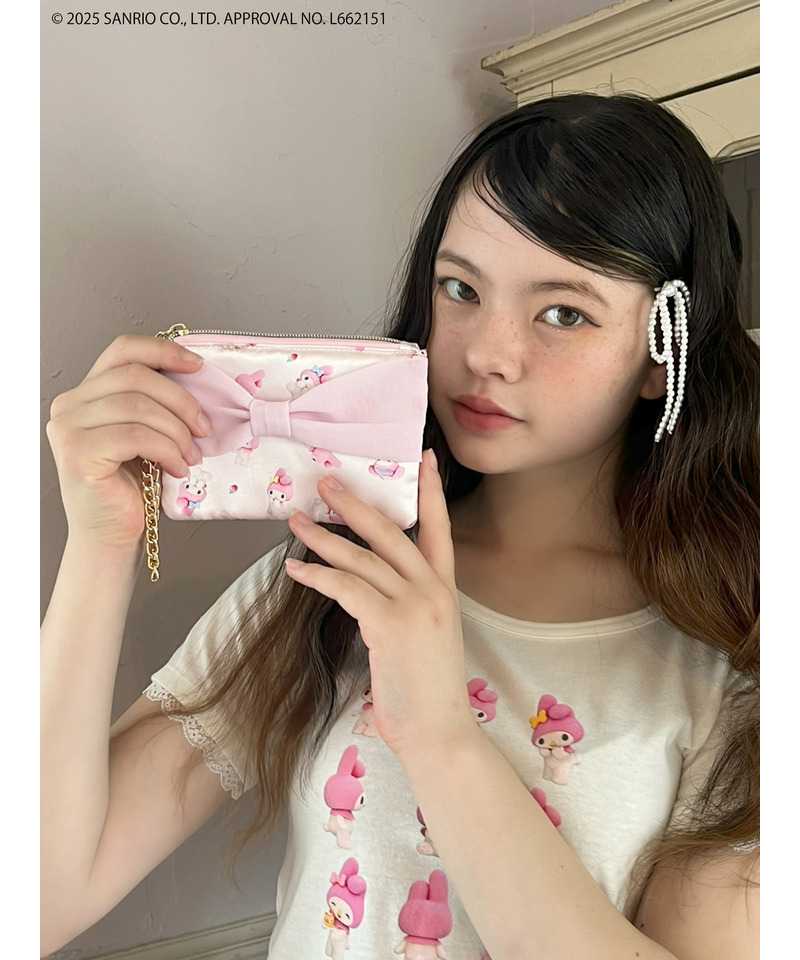 【MY MELODY】 RIBBON  POUCH 詳細画像 ピンク 4