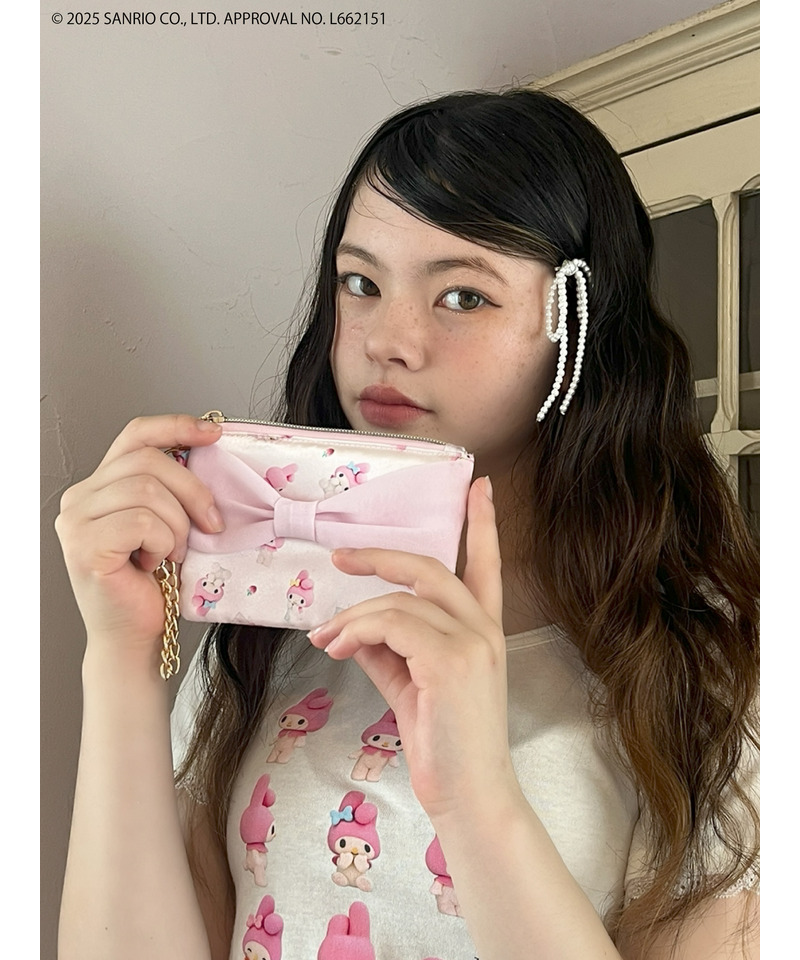 【MY MELODY】 RIBBON  POUCH 詳細画像 ピンク 5