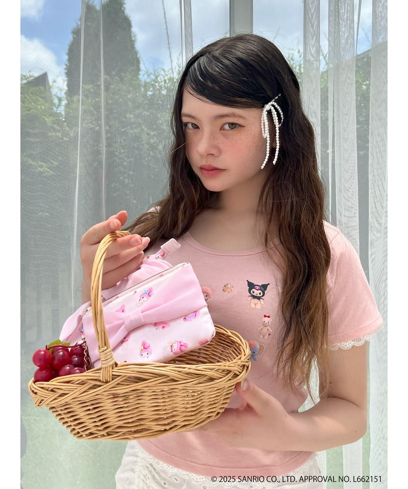 【MY MELODY】 RIBBON  POUCH 詳細画像 ピンク 6