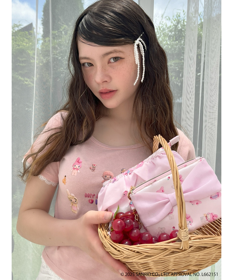 【MY MELODY】 RIBBON  POUCH 詳細画像 ピンク 7