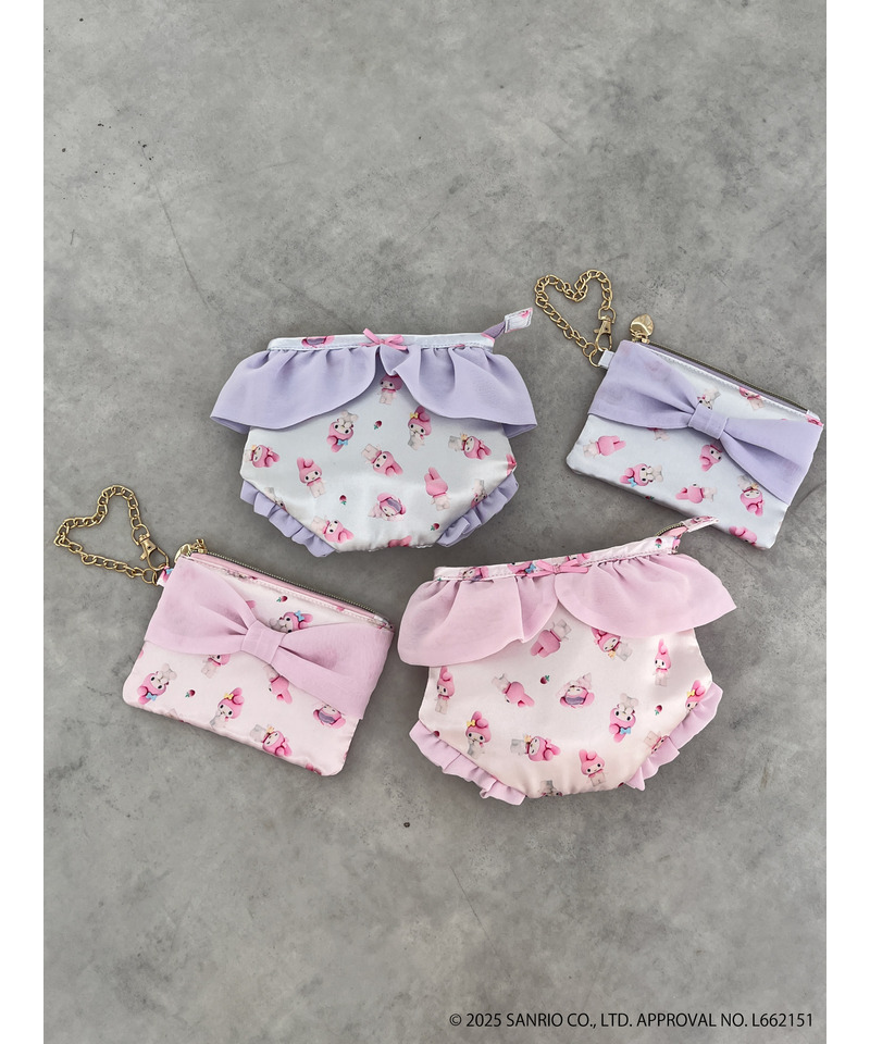 【MY MELODY】 RIBBON  POUCH 詳細画像 パープル 1