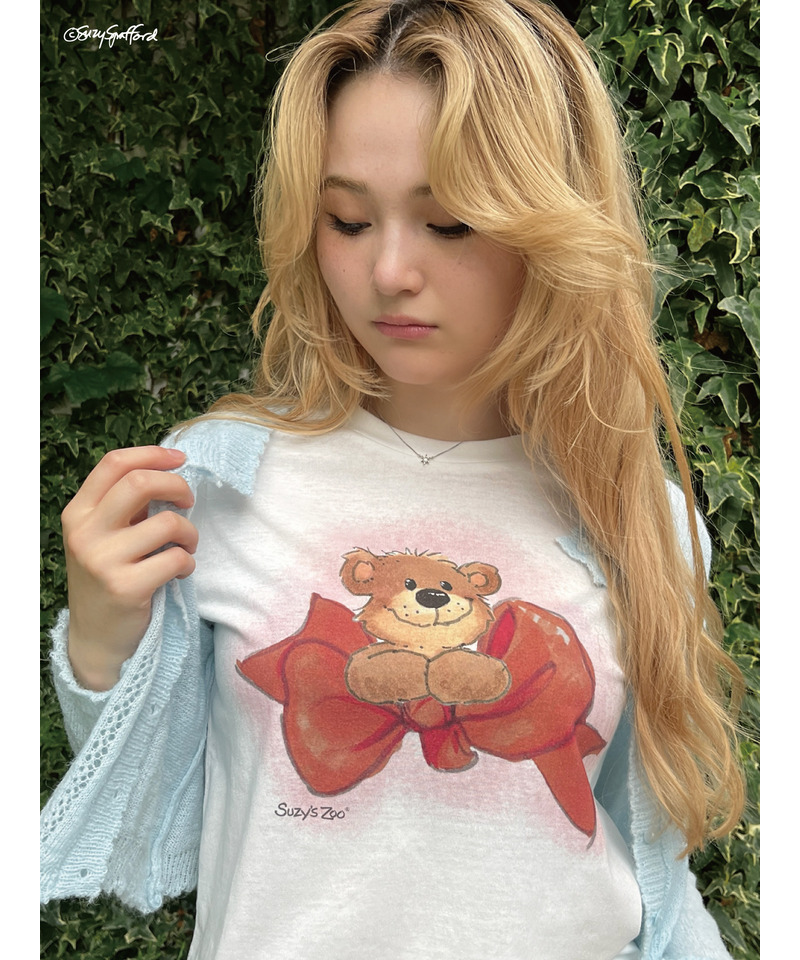 【Suzy‘s Zoo】ブーフ&リボンTEE 詳細画像 オフホワイト 10