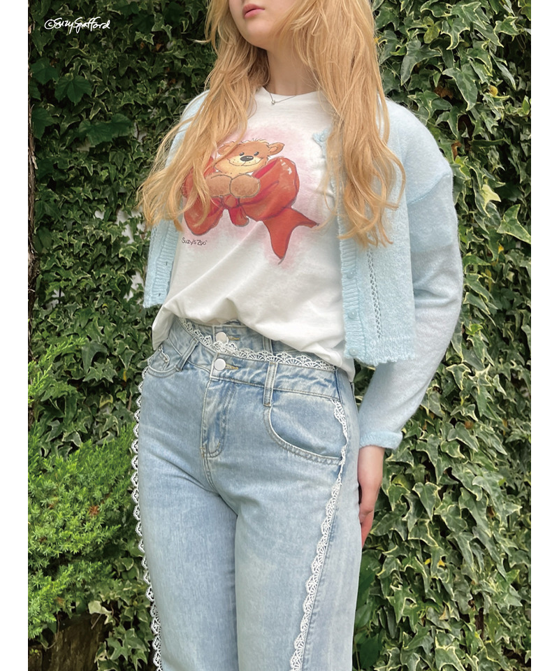 【Suzy‘s Zoo】ブーフ&リボンTEE 詳細画像 オフホワイト 17