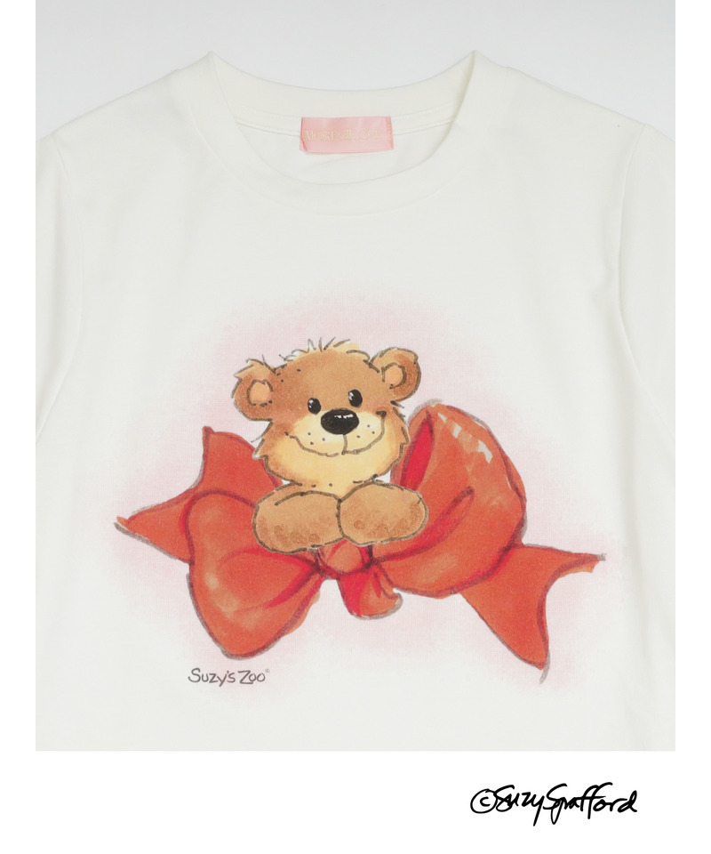 【Suzy‘s Zoo】ブーフ&リボンTEE 詳細画像 オフホワイト 2