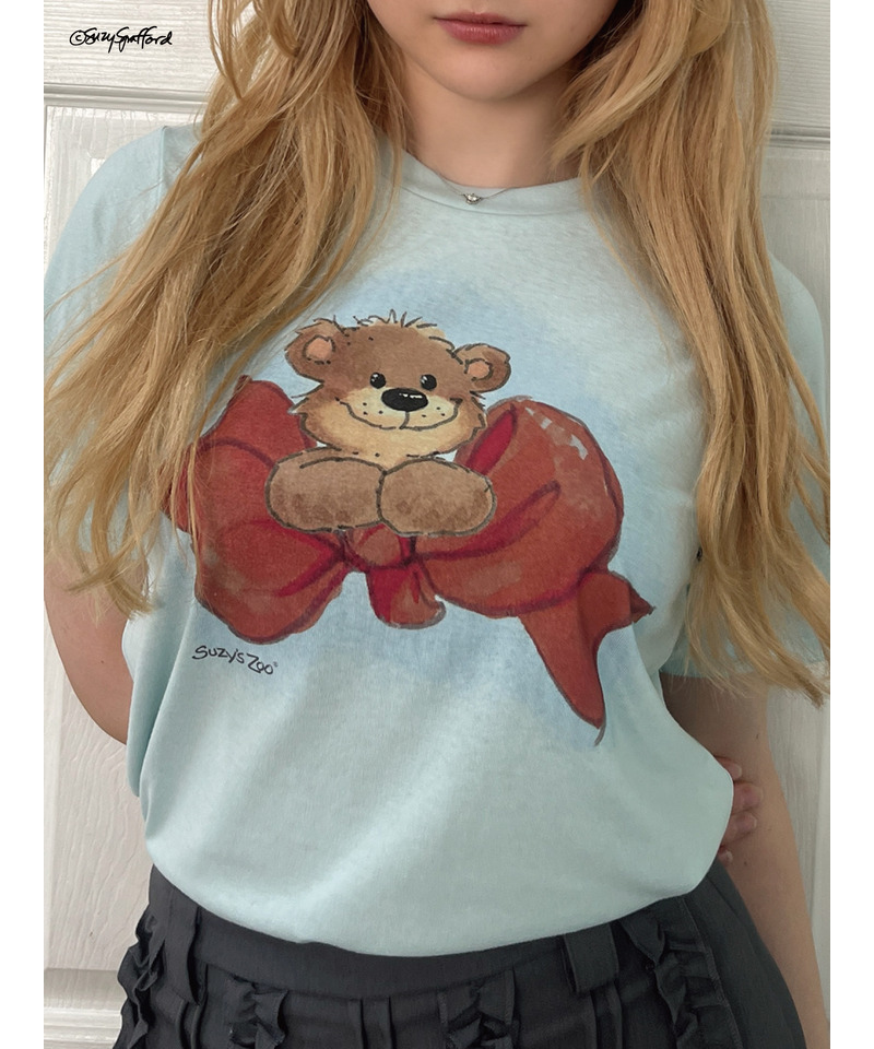 【Suzy‘s Zoo】ブーフ&リボンTEE 詳細画像 ブルー 1