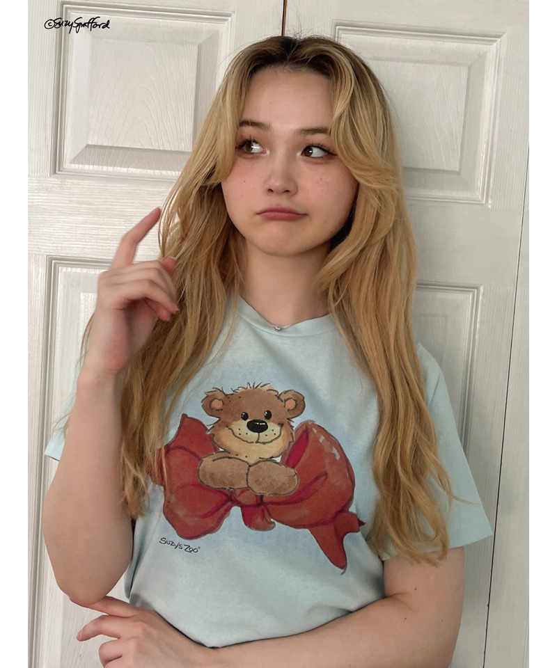 【Suzy‘s Zoo】ブーフ&リボンTEE 詳細画像 ブルー 12