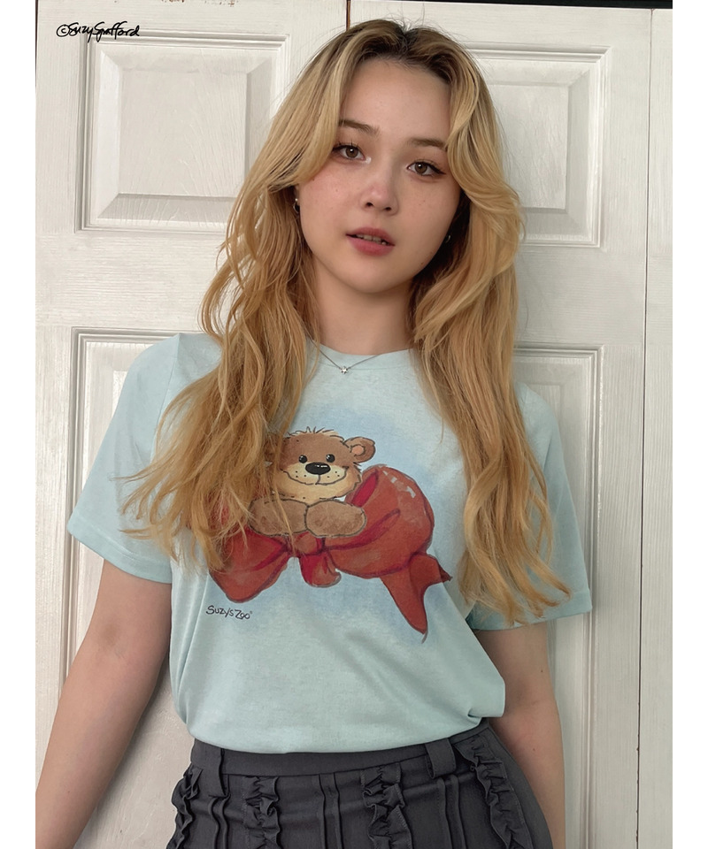 【Suzy‘s Zoo】ブーフ&リボンTEE 詳細画像 ブルー 13