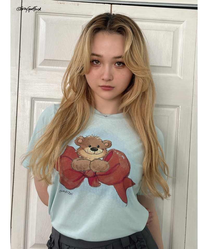 【Suzy‘s Zoo】ブーフ&リボンTEE 詳細画像 ブルー 14