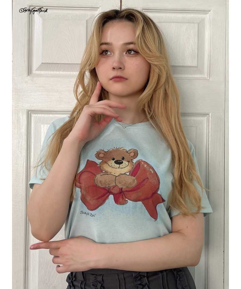 【Suzy‘s Zoo】ブーフ&リボンTEE 詳細画像 ブルー 15