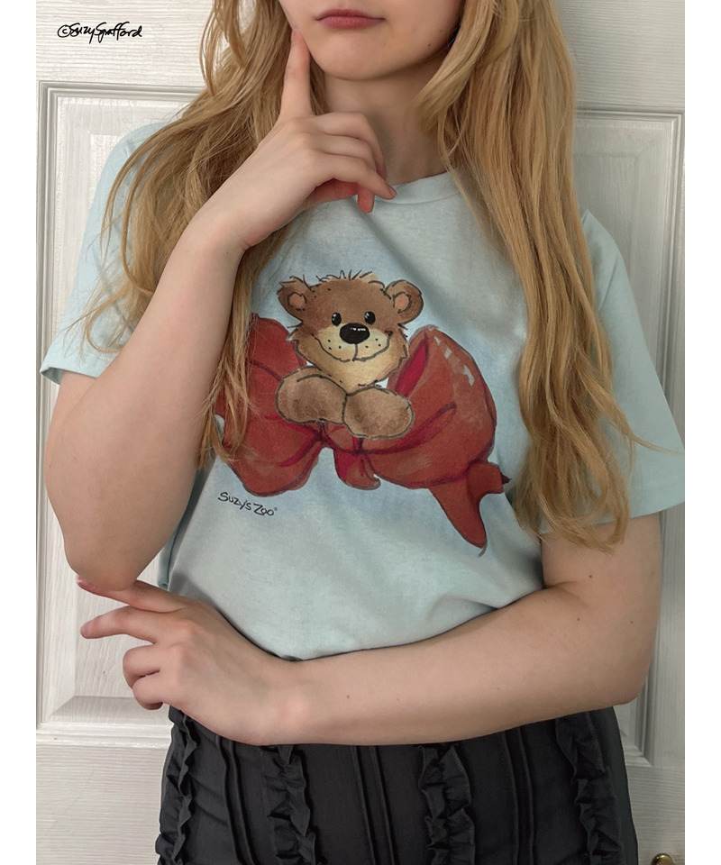 【Suzy‘s Zoo】ブーフ&リボンTEE 詳細画像 ブルー 2