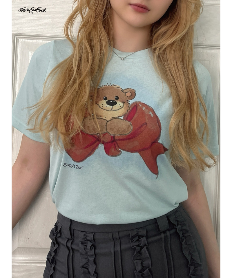 【Suzy‘s Zoo】ブーフ&リボンTEE 詳細画像 ブルー 5