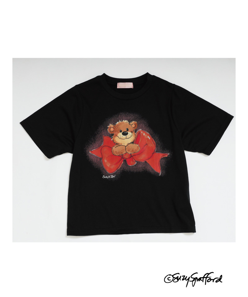 【Suzy‘s Zoo】ブーフ&リボンTEE 詳細画像 ブラック 3