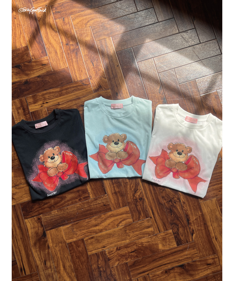【Suzy‘s Zoo】ブーフ&リボンTEE 詳細画像 ブラック 4