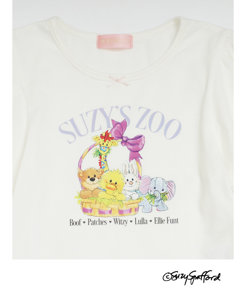【Suzy‘s Zoo】リボンフレンズTEE 詳細画像 オフホワイト 2