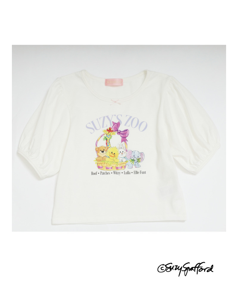 【Suzy‘s Zoo】リボンフレンズTEE 詳細画像 オフホワイト 3