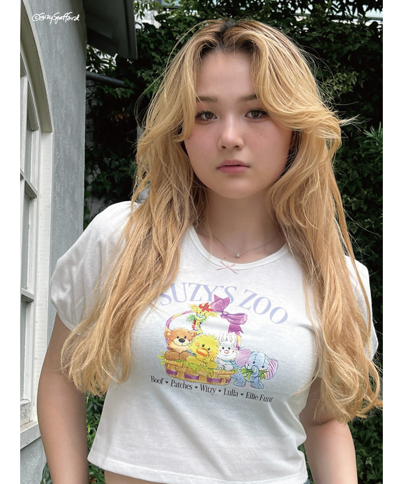 【Suzy‘s Zoo】リボンフレンズTEE 詳細画像 オフホワイト 5
