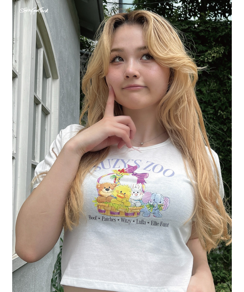 【Suzy‘s Zoo】リボンフレンズTEE 詳細画像 オフホワイト 6