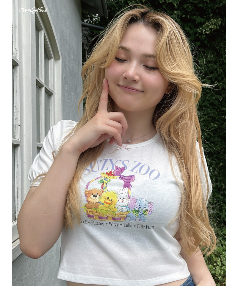 【Suzy‘s Zoo】リボンフレンズTEE 詳細画像 オフホワイト 7