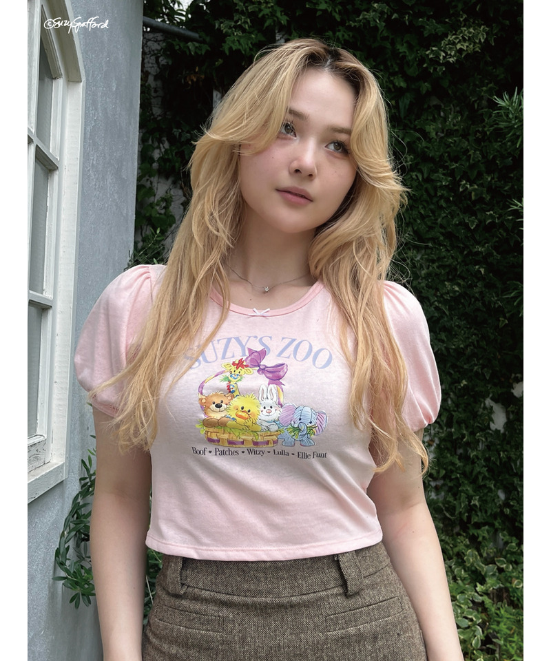 【Suzy‘s Zoo】リボンフレンズTEE 詳細画像 ピンク 4
