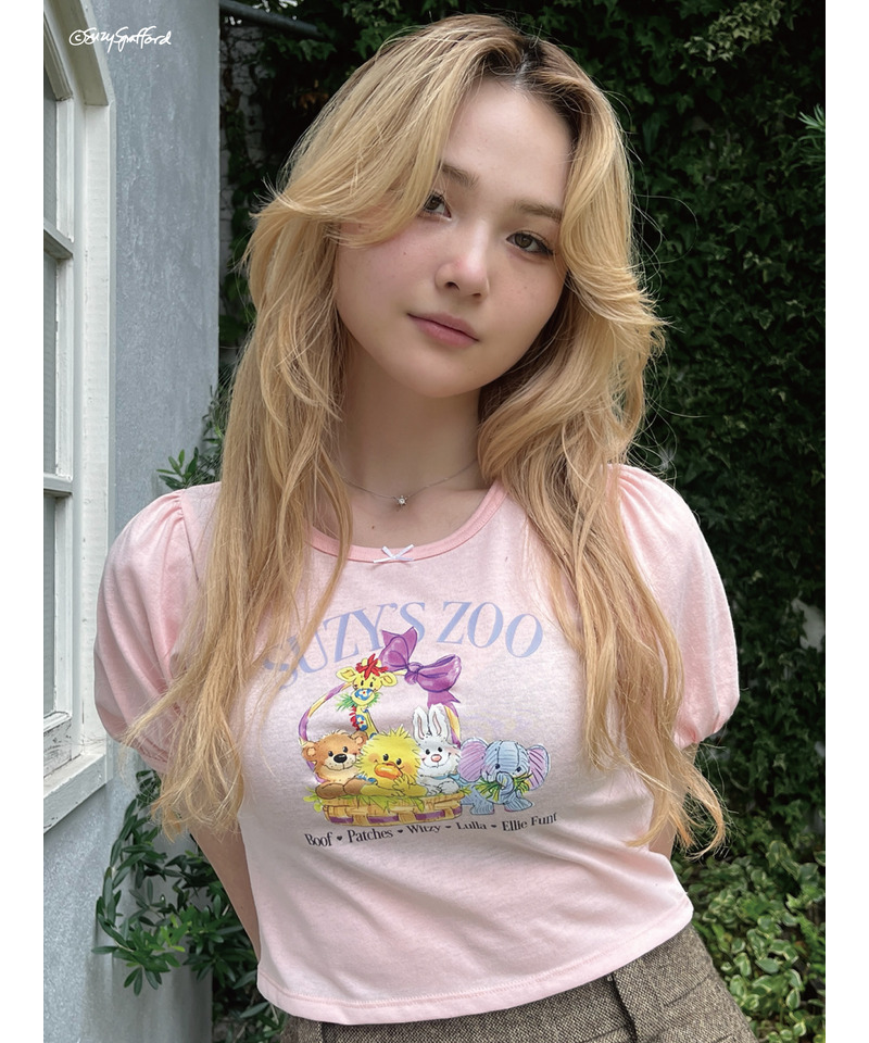 【Suzy‘s Zoo】リボンフレンズTEE 詳細画像 ピンク 5