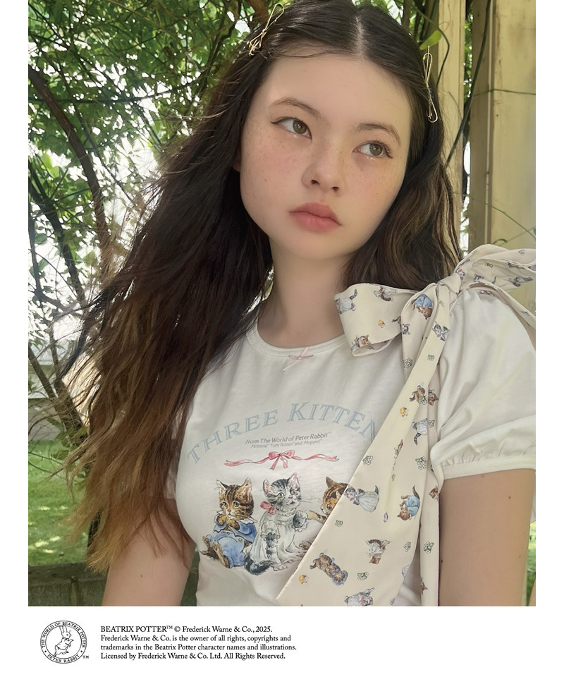 【Peter Rabbit(TM)】THREE KITTENS   TEE 詳細画像 オフホワイト 13