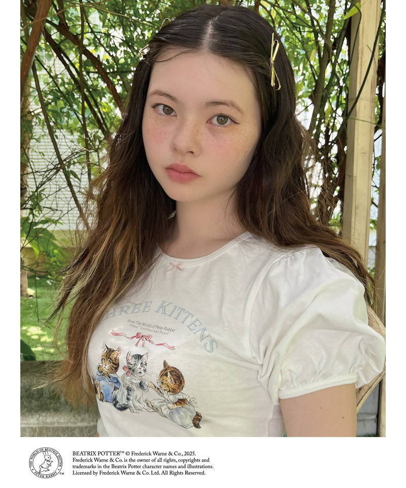【Peter Rabbit(TM)】THREE KITTENS   TEE 詳細画像 オフホワイト 14