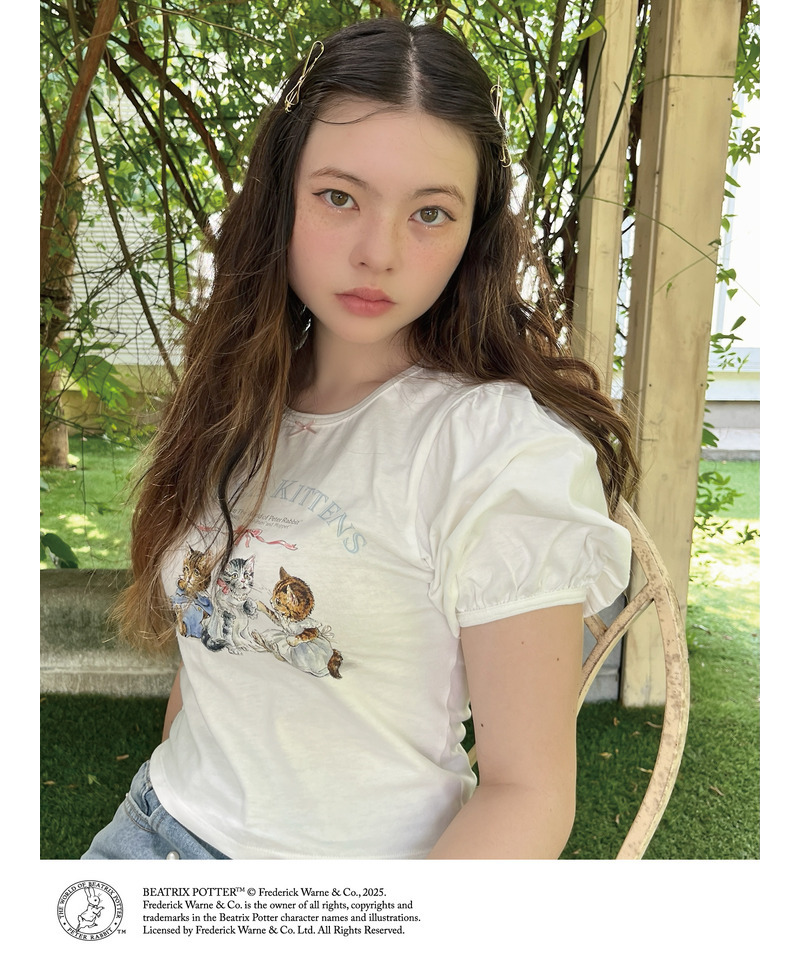 【Peter Rabbit(TM)】THREE KITTENS   TEE 詳細画像 オフホワイト 16