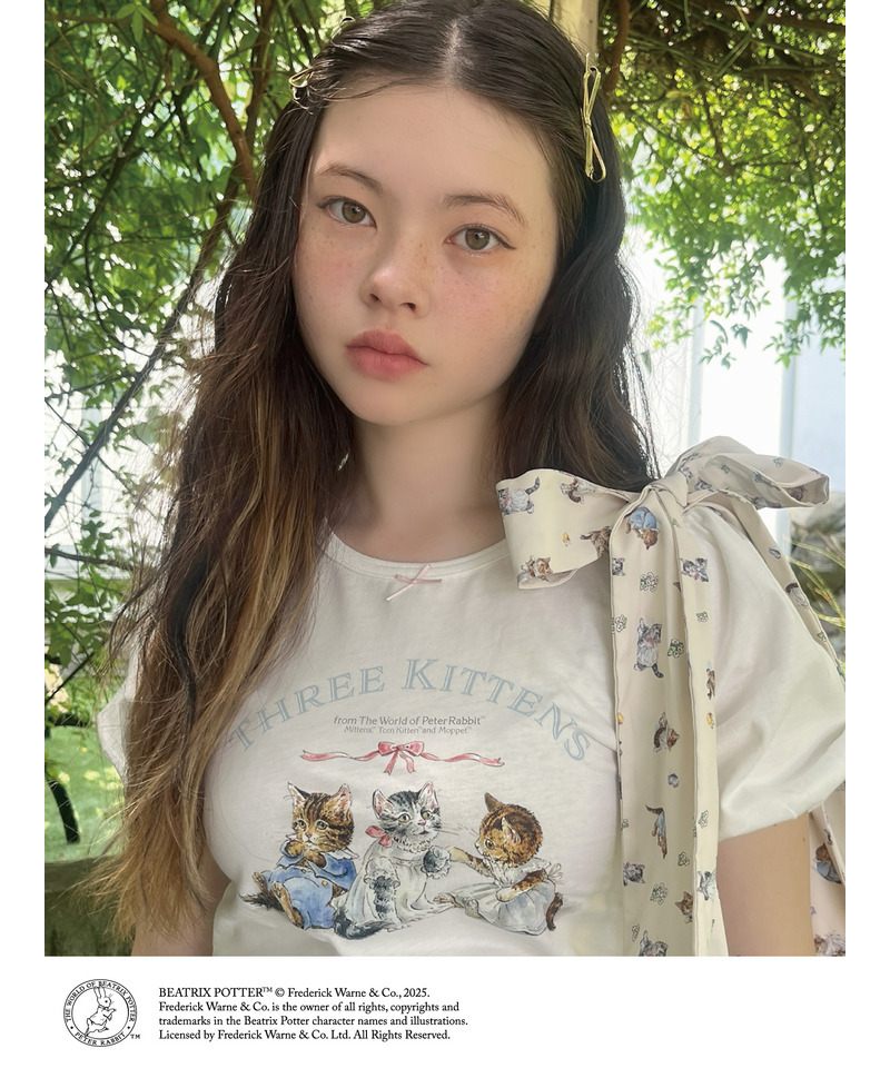【Peter Rabbit(TM)】THREE KITTENS   TEE 詳細画像 オフホワイト 18