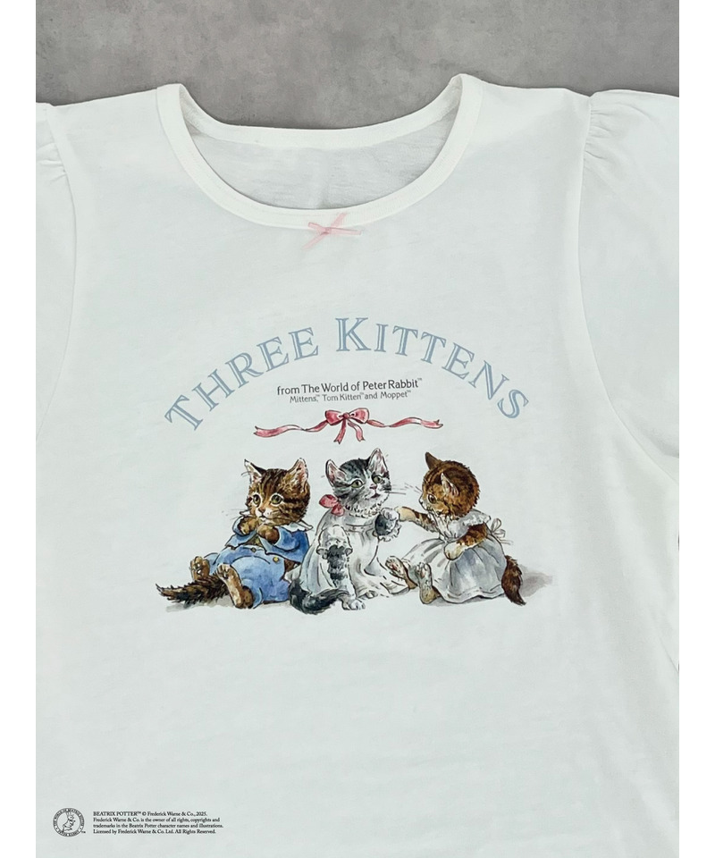 【Peter Rabbit(TM)】THREE KITTENS   TEE 詳細画像 オフホワイト 2