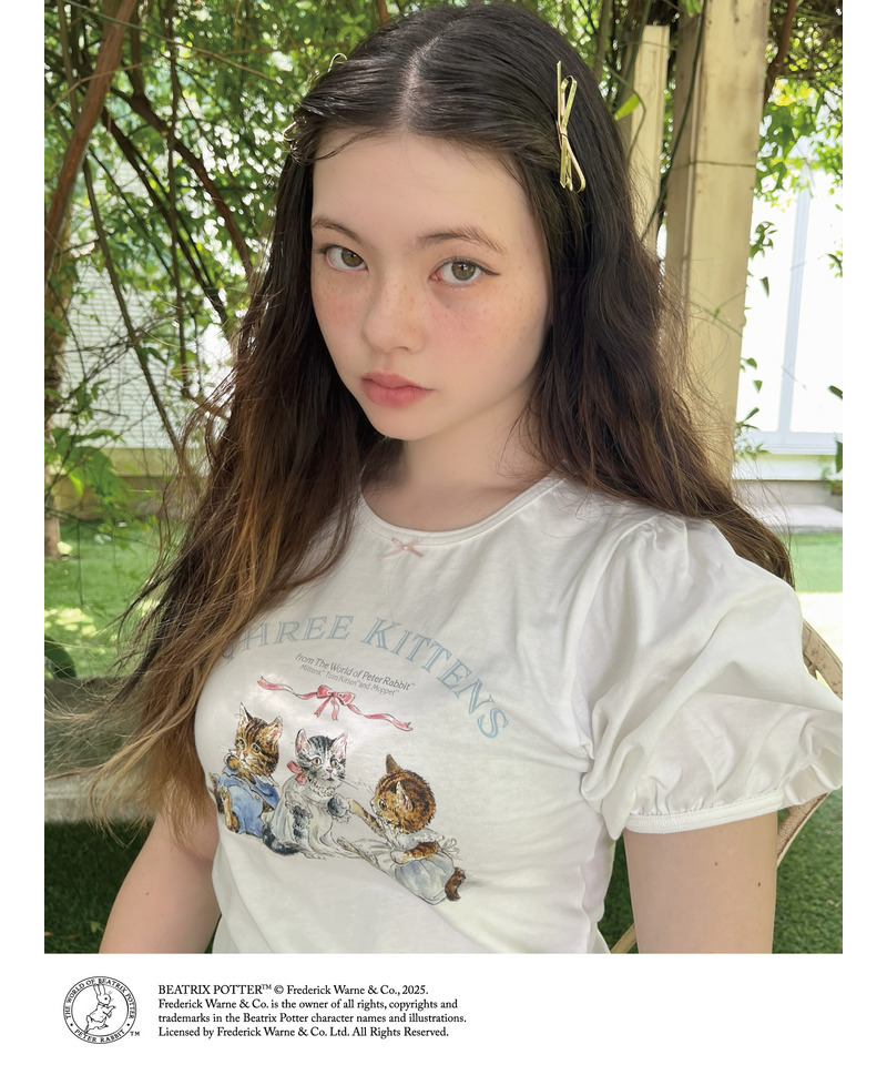【Peter Rabbit(TM)】THREE KITTENS   TEE 詳細画像 オフホワイト 22