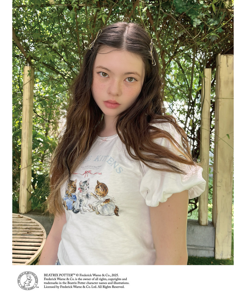 【Peter Rabbit(TM)】THREE KITTENS   TEE 詳細画像 オフホワイト 23