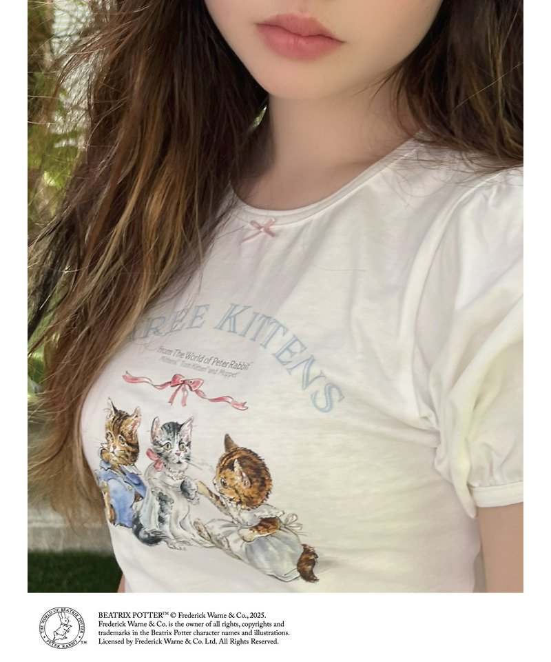 【Peter Rabbit(TM)】THREE KITTENS   TEE 詳細画像 オフホワイト 3