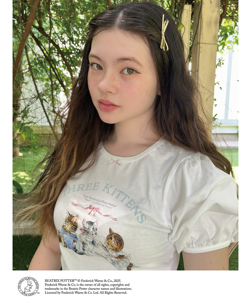 【Peter Rabbit(TM)】THREE KITTENS   TEE 詳細画像 オフホワイト 4