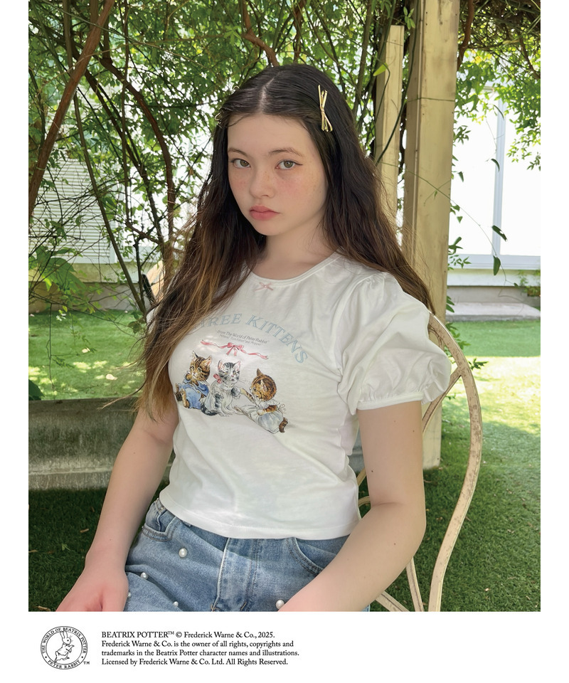 【Peter Rabbit(TM)】THREE KITTENS   TEE 詳細画像 オフホワイト 5