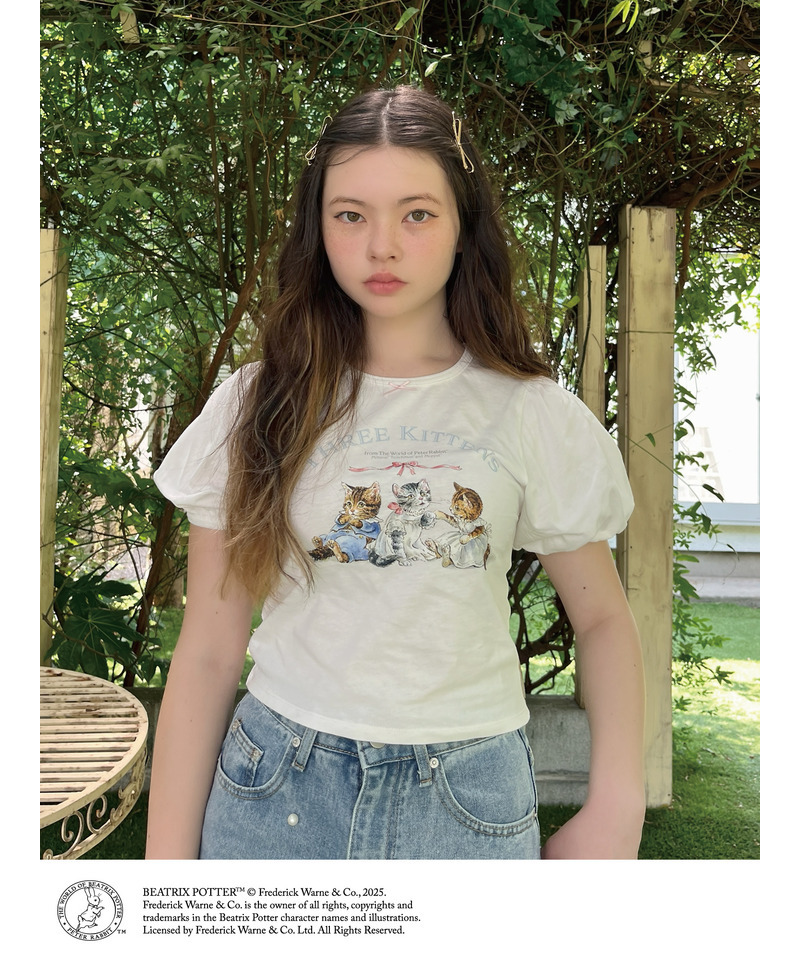 【Peter Rabbit(TM)】THREE KITTENS   TEE 詳細画像 オフホワイト 6
