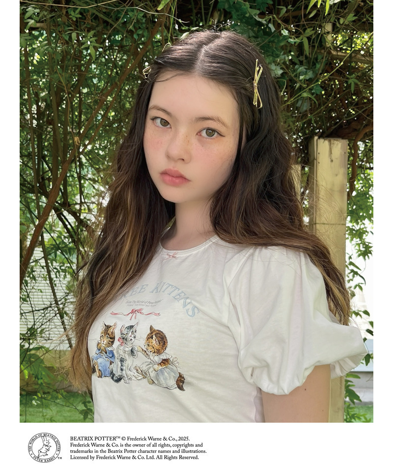 【Peter Rabbit(TM)】THREE KITTENS   TEE 詳細画像 オフホワイト 8