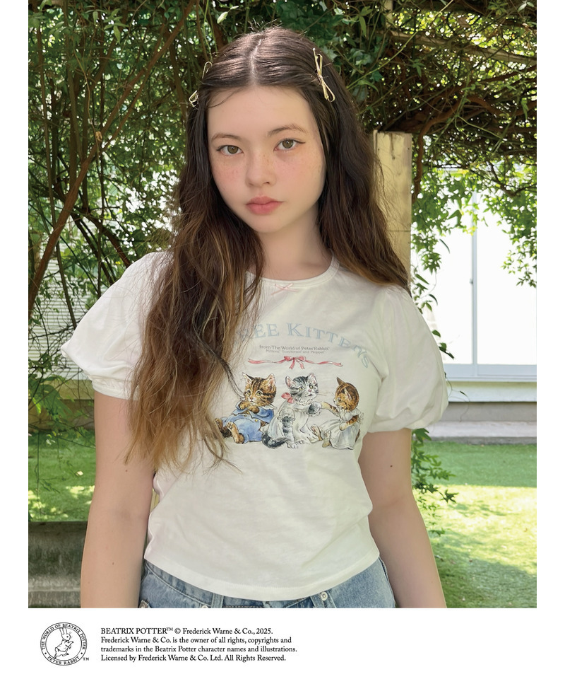 【Peter Rabbit(TM)】THREE KITTENS   TEE 詳細画像 オフホワイト 9