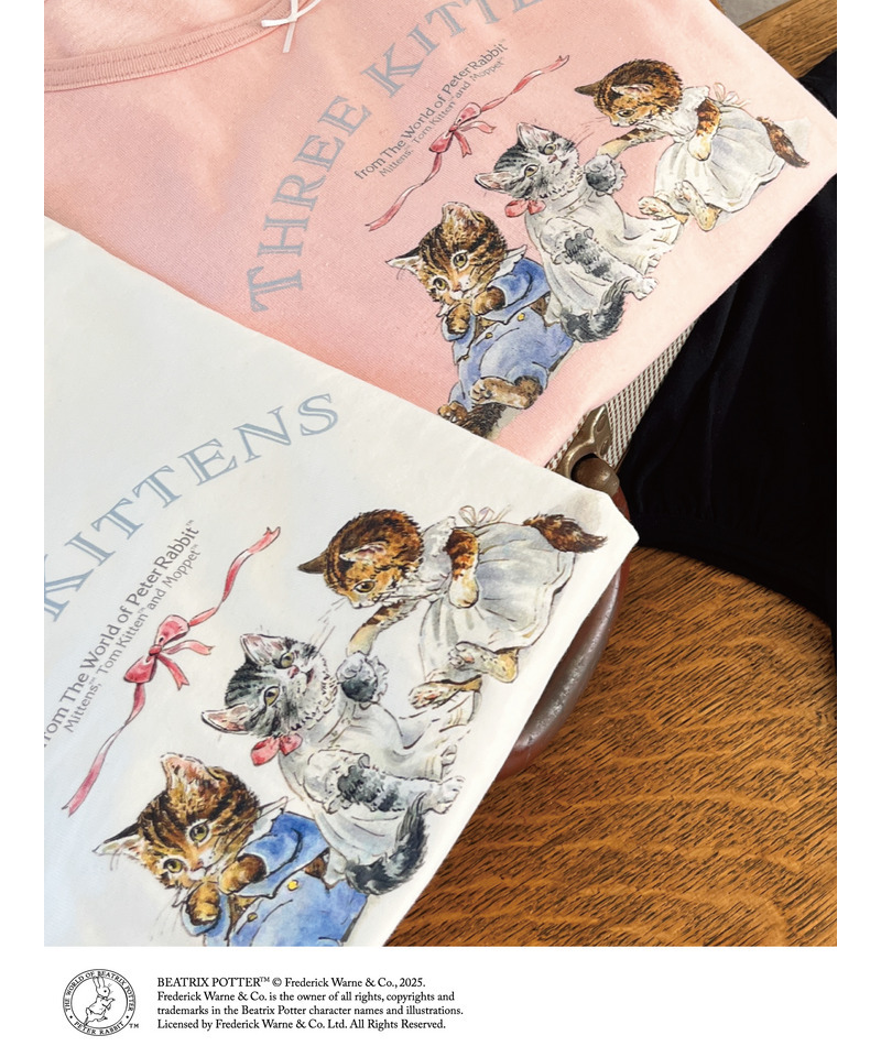 【Peter Rabbit(TM)】THREE KITTENS   TEE 詳細画像 ピンク 10