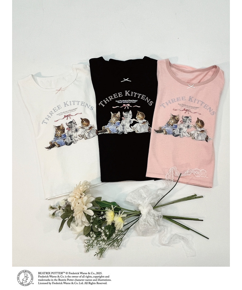 【Peter Rabbit(TM)】THREE KITTENS   TEE 詳細画像 ピンク 11