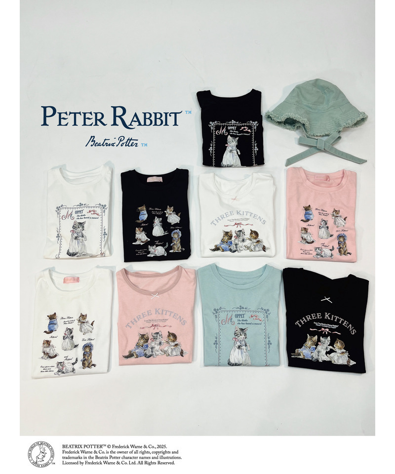 【Peter Rabbit(TM)】THREE KITTENS   TEE 詳細画像 ピンク 12