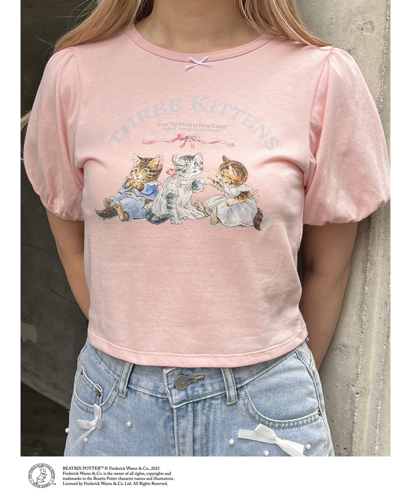 【Peter Rabbit(TM)】THREE KITTENS   TEE 詳細画像 ピンク 3