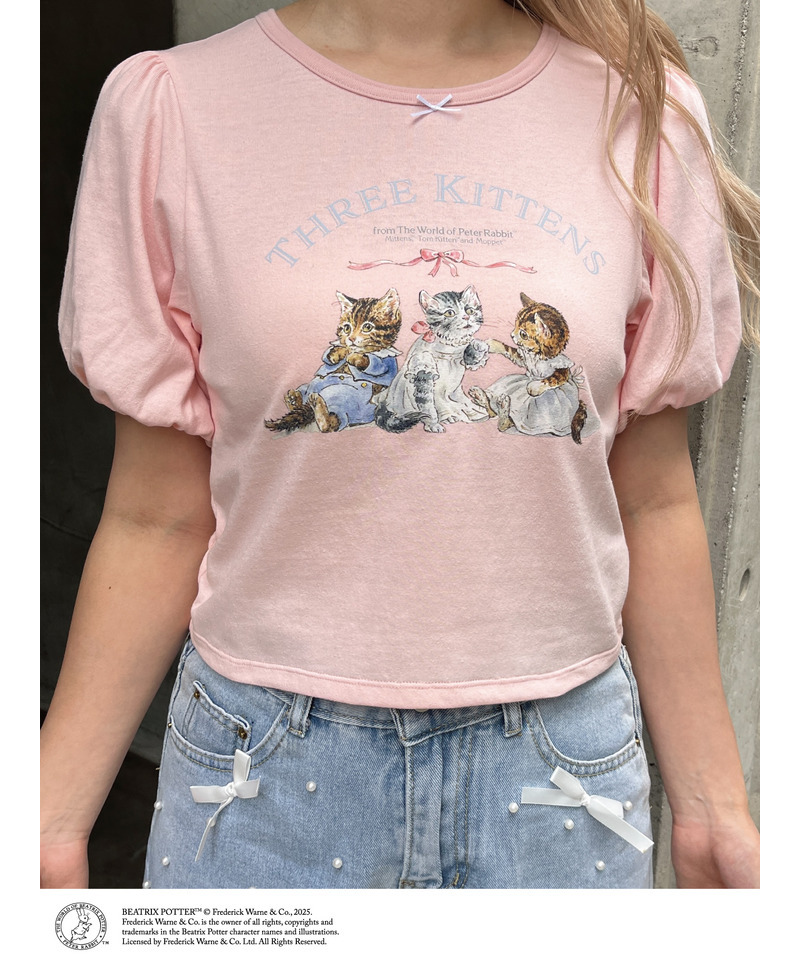 【Peter Rabbit(TM)】THREE KITTENS   TEE 詳細画像 ピンク 4