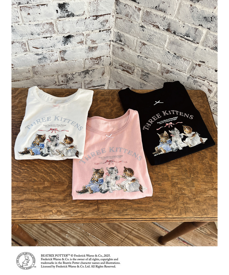 【Peter Rabbit(TM)】THREE KITTENS   TEE 詳細画像 ピンク 6