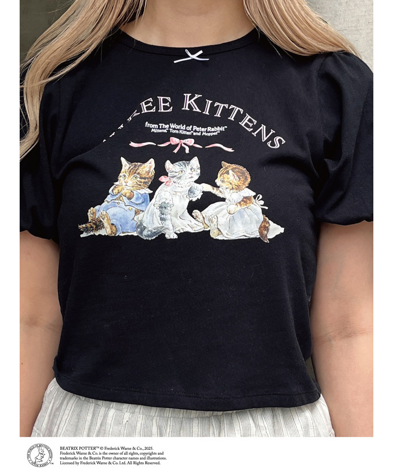 【Peter Rabbit(TM)】THREE KITTENS   TEE 詳細画像 ブラック 2