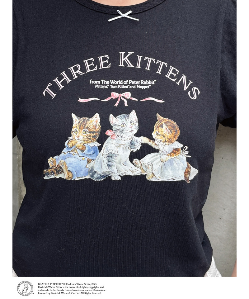 【Peter Rabbit(TM)】THREE KITTENS   TEE 詳細画像 ブラック 3