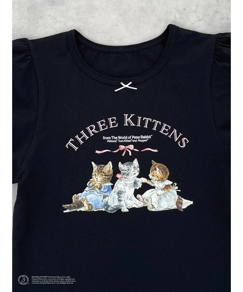 【Peter Rabbit(TM)】THREE KITTENS   TEE 詳細画像 ブラック 4